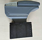 Підлокітник автомобільний універсальний Vitol HJ48015G, 32/13/14см, сірий., фото 9