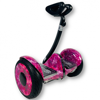 Гіроскутер Ninebot Mini 10.5 дюйма рожевий космос 54v підсвітка застосунок APP