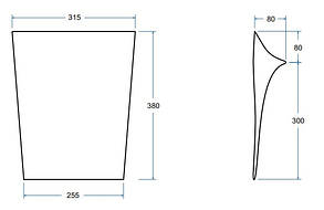 Підголовник MODERN до ванн BESCO PMD PIRAMIDA, фото 3