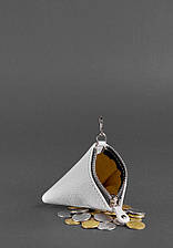 Жіноча шкіряна монетниця 2.0 Піраміда (7 кольорів на вибір)