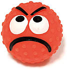 Іграшка для собак м'яч-смайлик з пищалкою 6,5 см Croci, фото 3