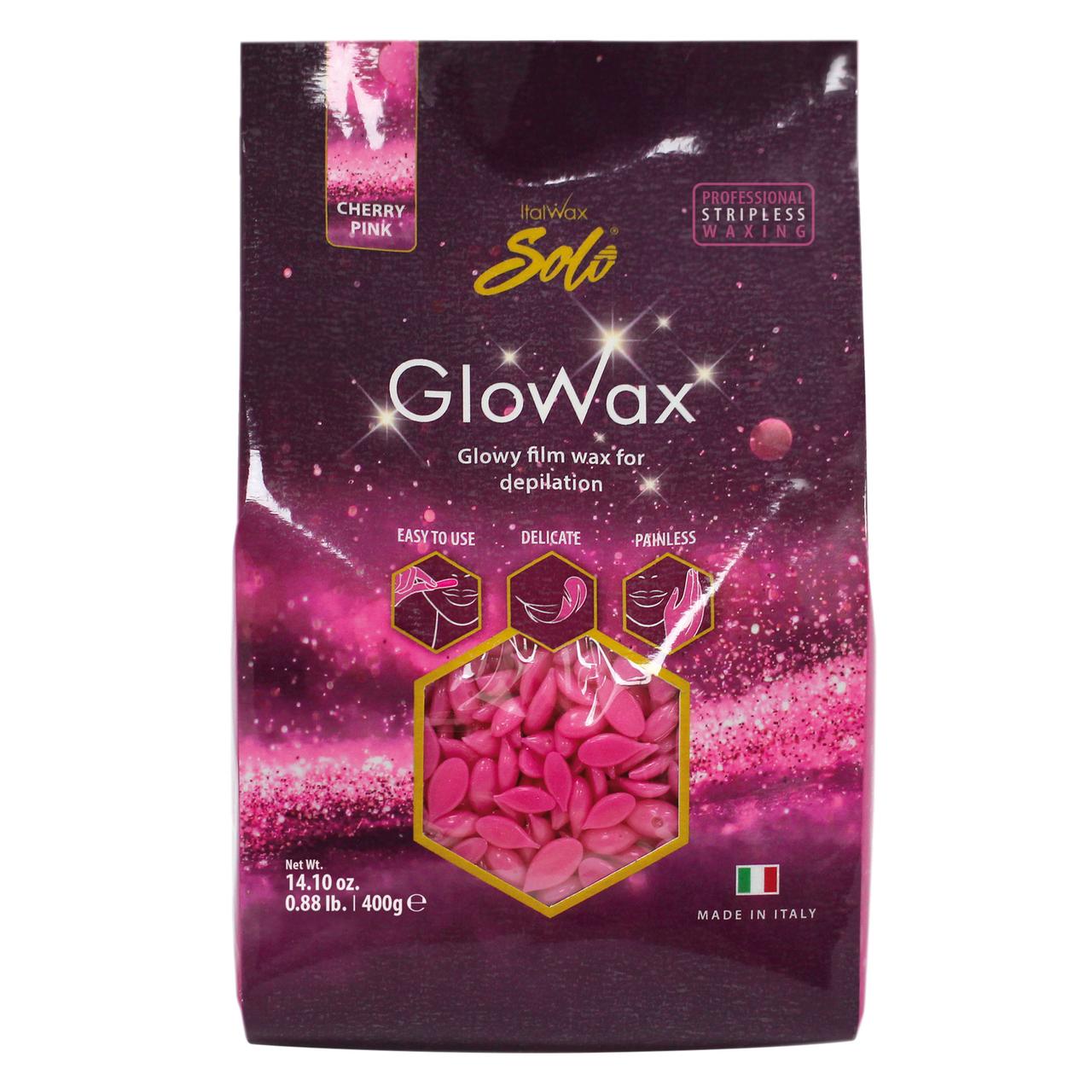 Плівковий віск для депіляції особи Italwax Glowax Рожеве Вишня
