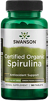 Спирулина органическая Swanson Certified Organic Spirulina 500 мг 180 таб.