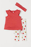 Детский костюм футболка, лосины и повязка Пчелы H&M р. 80, 86, 92, 98см.