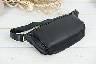 Жіноча сумка "Модель №56 міні" з натуральної шкіри колір Чорний, фото 4