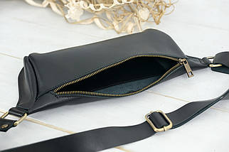 Жіноча сумка "Модель №56 міні" з натуральної шкіри колір Чорний, фото 5
