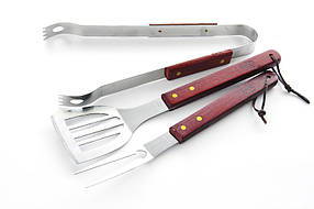 Набір для гриля Сила — 340 мм лопатка x виделка x щипці (3ед) 1 шт.