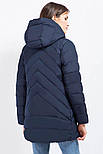 Стьобаний жіночий пуховик Finn Flare W17-11014-101 темно-синій XS, фото 4