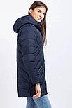 Стьобаний жіночий пуховик Finn Flare W17-11014-101 темно-синій XS, фото 3