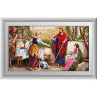 Набор алмазной живописи Иисус, Марфа и Мария 100х56 30481