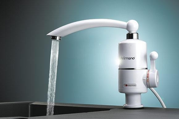 Электрический проточный кран водонагреватель для кухни с нижним подключением - фото 3 - id-p1455492064