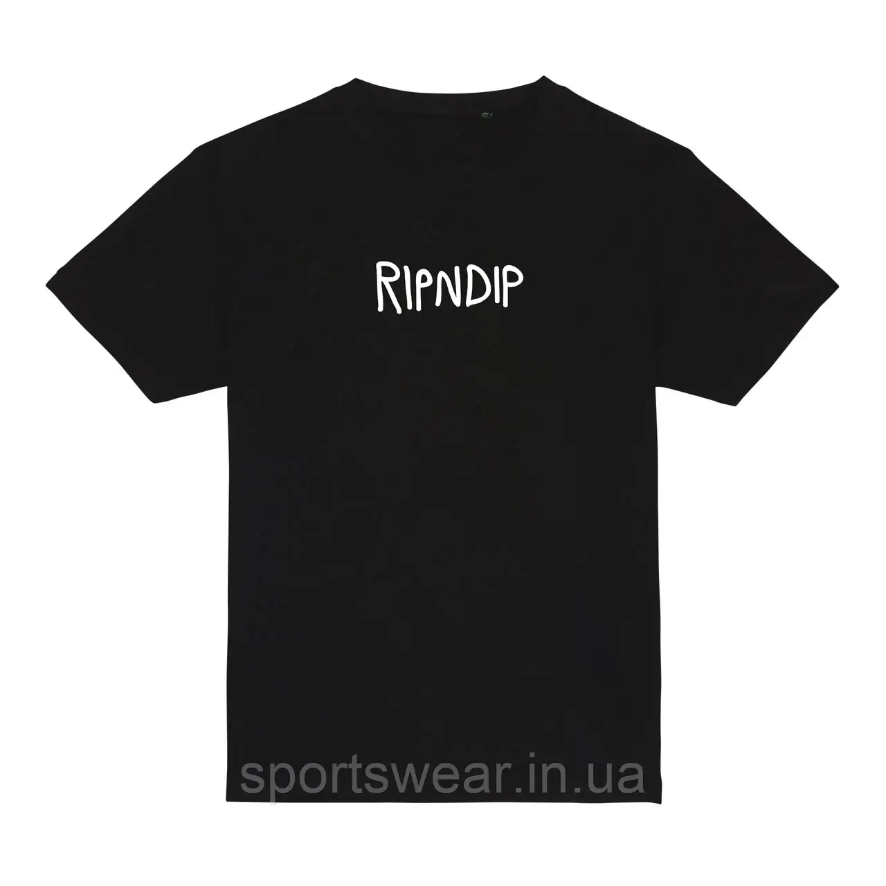 Футболка чорна RipNDip Mini Lоgo Футболка чоловіча, жіноча, підліткова з принтом РіпНДіп вільна бавовна