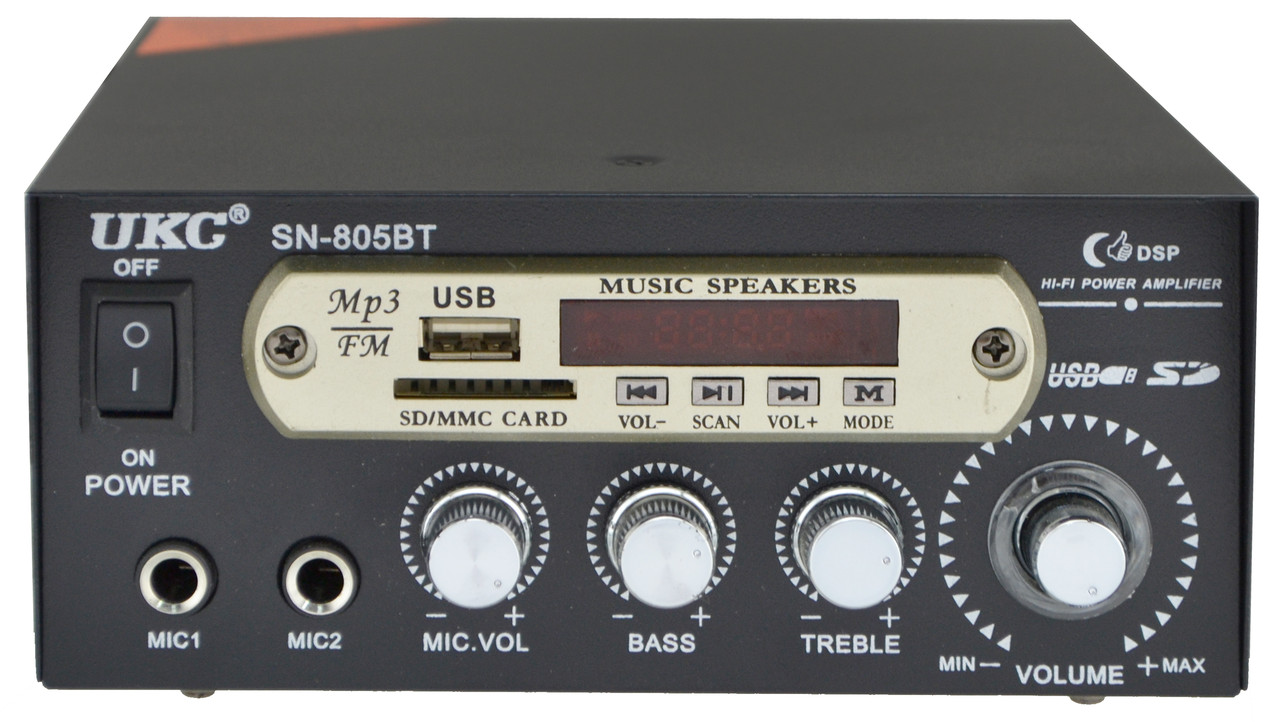 Підсилювач звуку UKC SN-805BT (MP3, FM, USB, SD, Bluetooth) + караоке (2644)