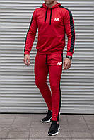 Тренировочный мужской спортивный костюм New Balance (Нью Беленс), Красный