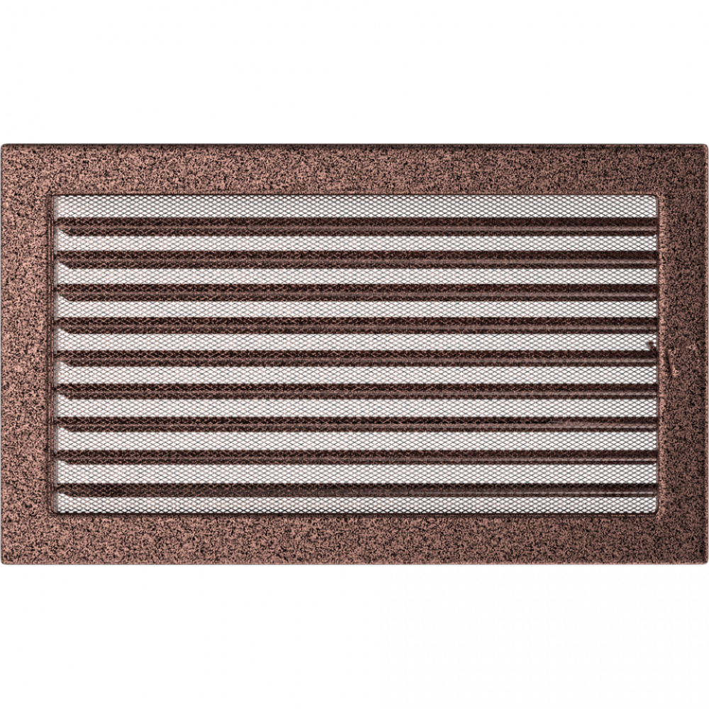 Решітка мідна з жалюзями 22x37, фото 1