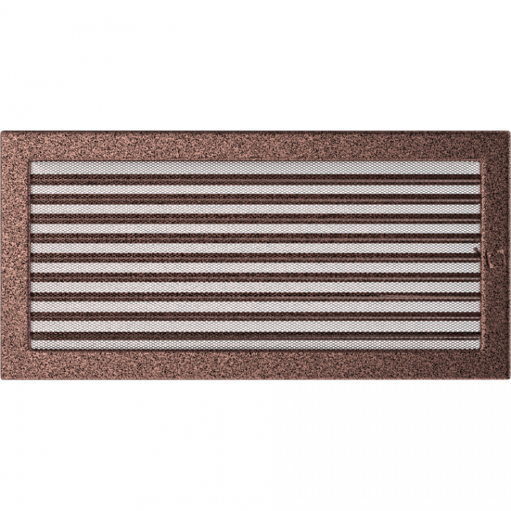 Решітка мідна з жалюзями 22x45