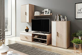 Меблева стінка Berno Accord, колір дуб сонома / білий