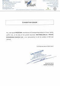 Компанія МВК - Трейд, отримала офіційний статус, представітеля- дилера, з продажу витратних матеріалів для трафаретного друку, компанії PRODECRAN Франція на террітріі України.