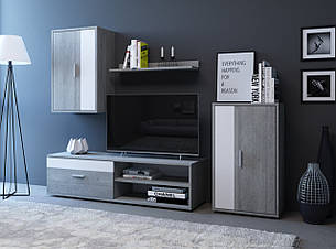 Меблева стінка Berno Accord, колір вудкон /білий, фото 1