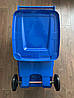 Бак для сміття на колесах 240л., синій, фото 7