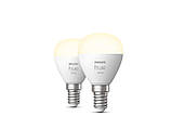 Розумні LED лампочки Philips Hue E14 White P45 470лм 40Вт 5.7W, ZigBee, Bluetooth, Apple HomeKit, 2шт., фото 9