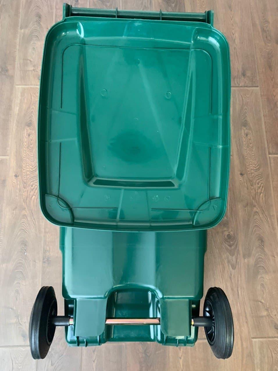 Бак для сміття на колесах 240 к., зелений