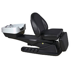 Крісла Мийки перукарська мийка-кушетка з регулюванням для миття голови електромойка для салону краси 6001