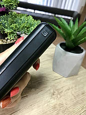 Power Bank DENMEN DP07 (20000mAh/2A/2USB) Black Повербанк портативная батарея, фото 3