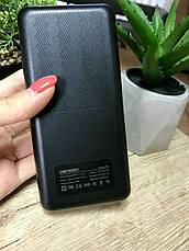 Power Bank DENMEN DP07 (20000mAh/2A/2USB) Black Повербанк портативная батарея, фото 3