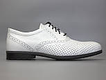 Білі літні туфлі шкіряні в сіточку чоловіче взуття великих розмірів Rosso Avangard BS Romano White Perf, фото 3