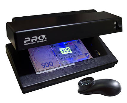 PRO 12 PM LED + лупа 10-x Універсальний детектор валют, фото 1