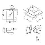 Кухонна мийка Lidz H4050 Brush 3.0/0.8 mm 40х50, фото 5