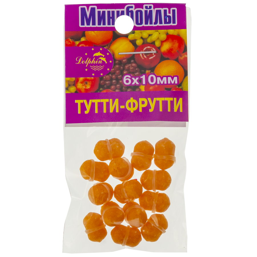 Міні-бойли Dolphin 6X10mm "тутті-фрутті"