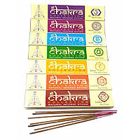 Chakra Collection (7 Чакр)(15 gms)(Mother nature products)(набор 7 пачек) пыльцовое благовоние ( 29225)