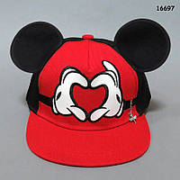 Кепка Mickey Mouse с прямым козырьком для мальчика. 52-54 см