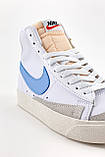 Жіночі кросівки Nike Blazer Mid '77 Color Code, білі шкіряні кросівки найк блейзер мід, фото 3