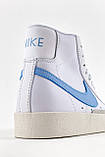 Жіночі кросівки Nike Blazer Mid '77 Color Code, білі шкіряні кросівки найк блейзер мід, фото 7
