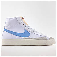 Женские кроссовки Nike Blazer Mid '77 Color Code, белые кожаные кроссовки найк блейзер мид