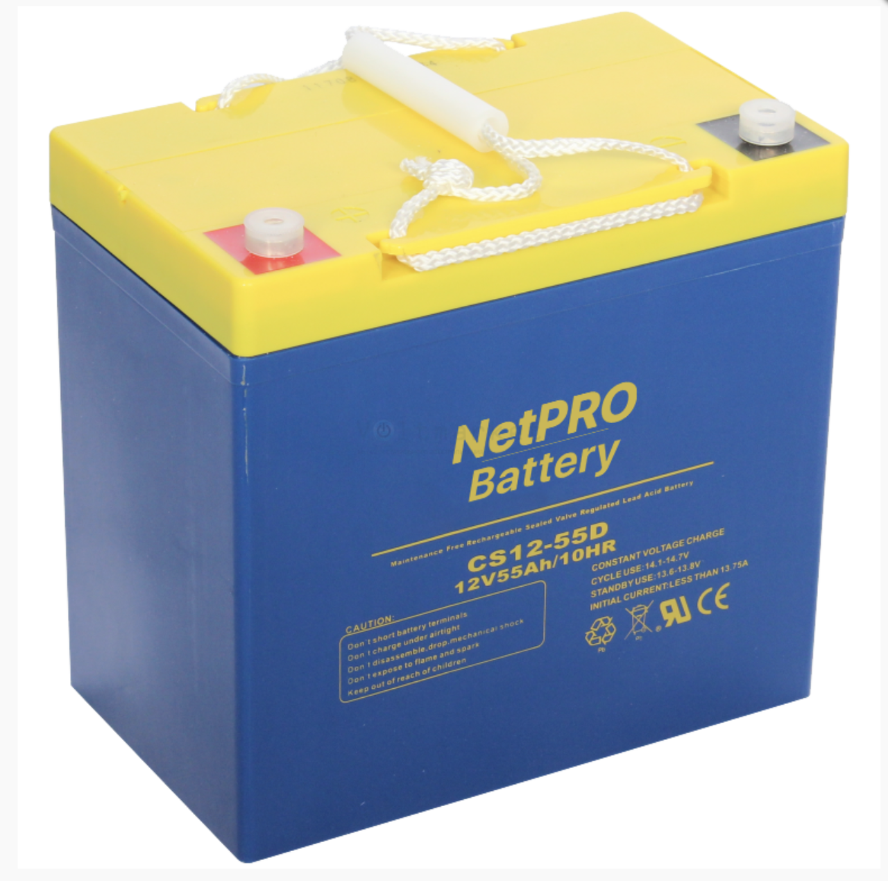 Акумулятор AGM 55 Ач AGM NetPRO CS12-55D Гелевий тип, фото 1