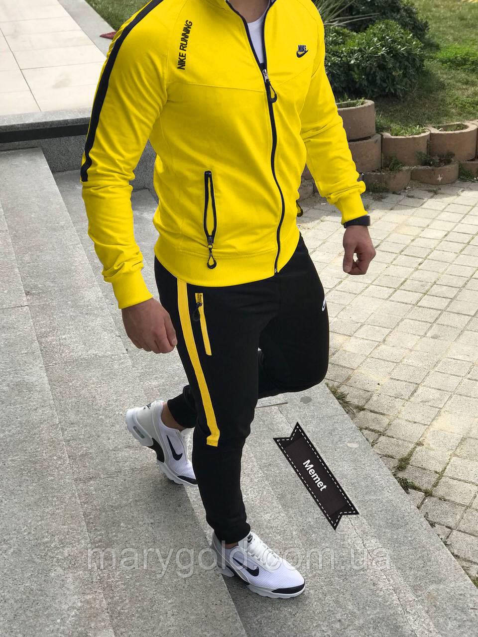 Спортивные костюмы мужские найк желтый