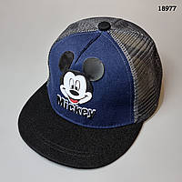 Кепка Mickey Mouse с прямым козырьком для мальчика. 51-54 см