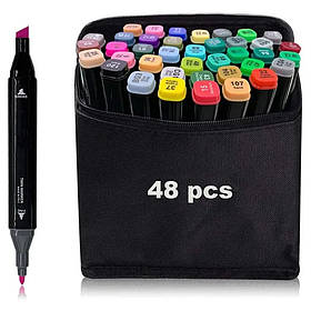 Скетч маркери SKETCHMARKER 48 кольорів Набір для малювання та дизайну двосторонніх маркерів на спиртовій