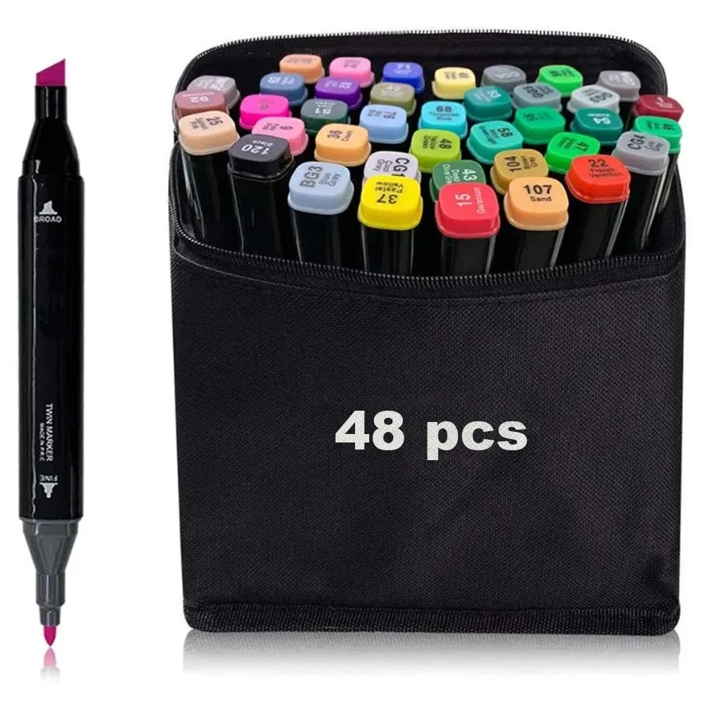Скетч Маркеры SKETCHMARKER 48 Цветов Набор для Рисования и Дизайна ...