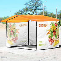 Торговая палатка с печатью "Овощи 7"