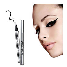 Підводка-фломастер для очей водостійка чорна Eyeliner Waterproof Yanqina Maxi Black