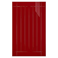 МДФ фасад для мебели РАМКА С ЛИНИЯМИ красный глянец RED-KE (кат. 3)