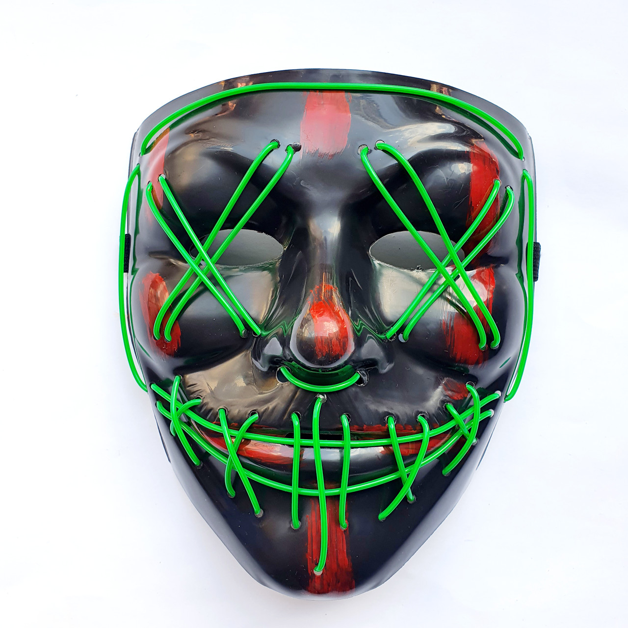 Неонова маска Purge Mask Судно ніч, світиться зелена