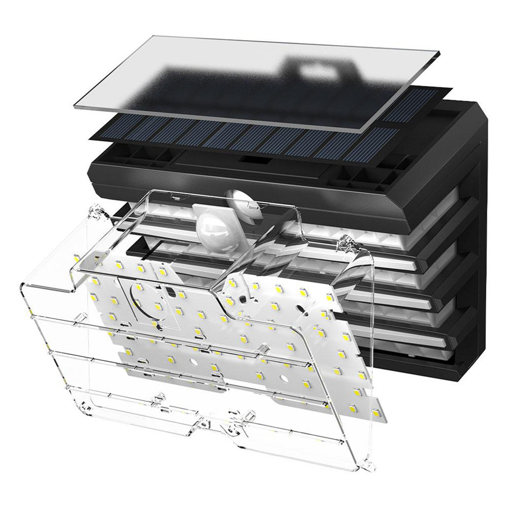 Светодиодный светильник на солнечной батарее с датчиком движения Baseus DGNEN-C01 (Черный) - фото 6 - id-p1455788637
