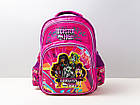 Рожевий шкільний рюкзак і ранець для дівчинки Monster High ортопедичний портфель рюкзак для школи, фото 8