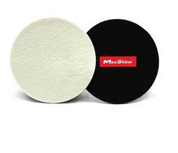 Набор полировальных кругов фетровых 2 шт. - MaxShine Glass Wool Polishing Pad 80 мм. белый (2065080)